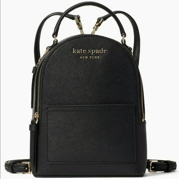💕👜Kate Spade Backpack & Crossbody Black - Picture 3 of 9
